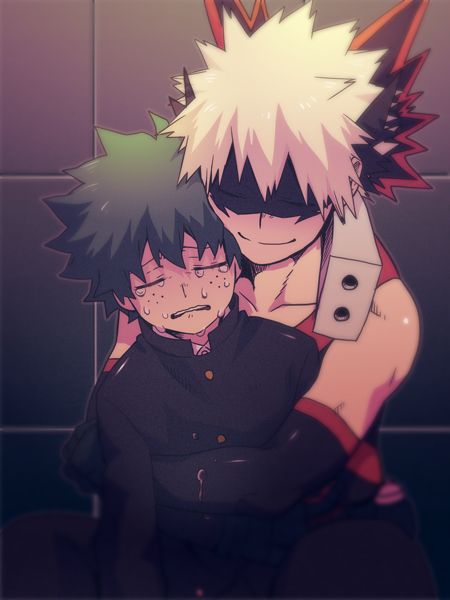 Kacchan looks like he is the one who made Deku cry on purpose and that doesn’t look like a comforting grin it looks like he is enjoying him crying The Story, Wattpad, Anime