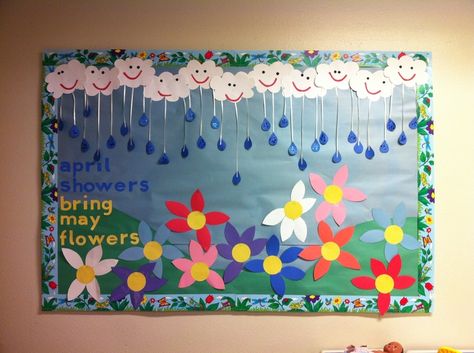 Spring bulletin board 1  |   Crafts and Worksheets for Preschool,Toddler and Kindergarten Spring Bulletin Boards Preschool, Spring Bulletin Board Ideas, Daycare Bulletin Boards, April Bulletin Boards, April Preschool, Welcome Bulletin Boards, Door Bulletin Boards, Work Bulletin Boards, Theme Board