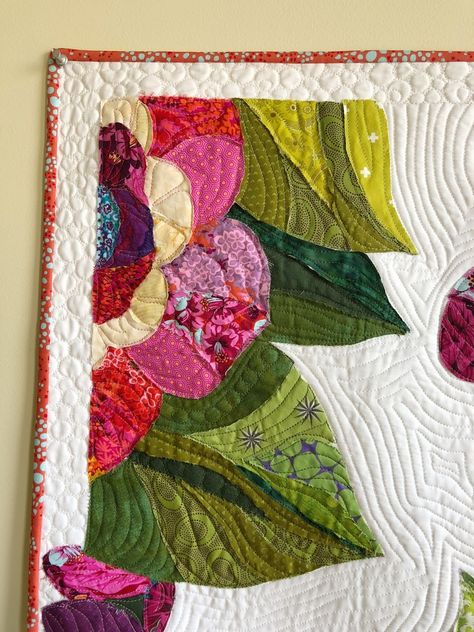 Fabric Art Tutorials, Landscape Art Quilts, Quilted Wall Hanging, Landscape Quilt, Hanging Quilts, Fiber Art Quilts, Fabric Postcards, Flower Quilts, Landscape Quilts