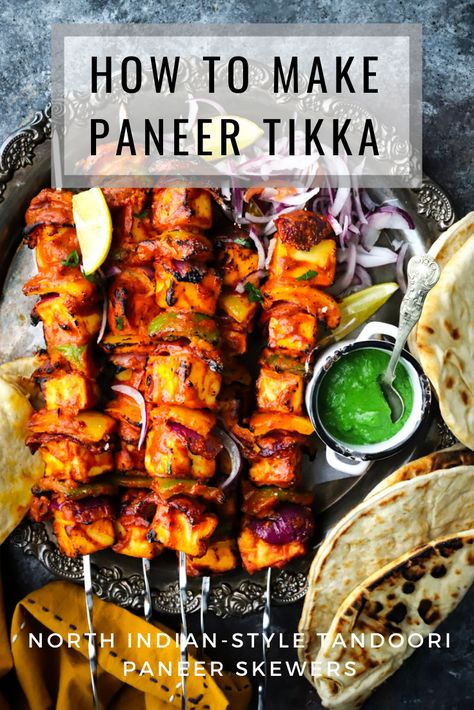 Keto Indian Food, Paneer Tikka Recipe, Achari Paneer, Grilled Paneer, Tandoori Paneer, Paneer Dishes, Tikka Recipe, Indian Appetizers, Airfryer Recipes