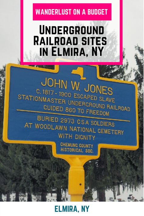 John W Jones historical marker in Elmira, New York Elmira New York, Usa Travel Map, All Inclusive Trips, East Coast Usa, New York Vacation, Travel Bucket List Usa, California National Parks, Vacation Usa, American Travel