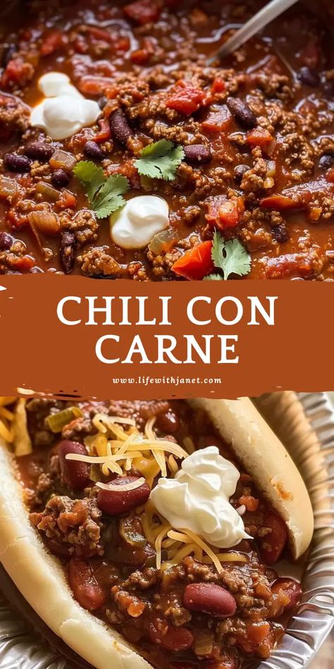 Chilli Casserole Recipes, Best Chili Con Carne Recipe, Steak Chili Recipe No Beans, Chili Recipe Best, Impossible Chili Recipe, Chilli Recipes Crockpot, Authentic Mexican Chili Recipe, Best Ground Beef Chili Recipe, Oklahoma Chili Recipe