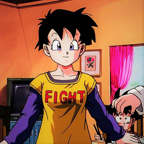 Videl Dbz Icons Short Hair, Dbz Banner, Videl Dbz Icons, Videl Dragon Ball Z, Db Pfp, Dragon Ball Z Fusion, Videl Dragon Ball, Videl Dbz, Fusion Reborn