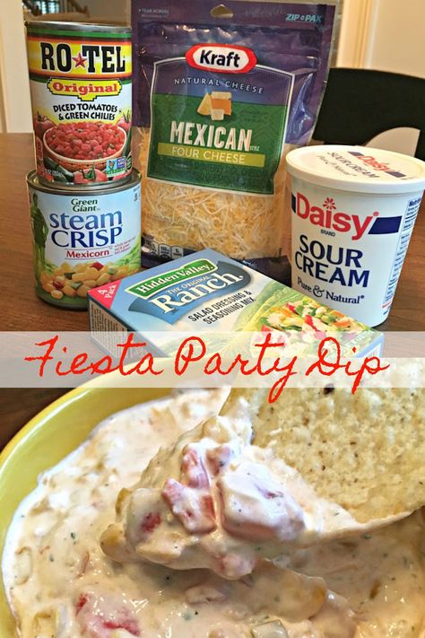 Fiesta Party Dip, Fiesta Ranch Dip, Cooking Lobster, Ranch Dip Recipe, Party Dip, Mini Pizzas, Dip Recipes Easy, Ranch Dip, Party Dips