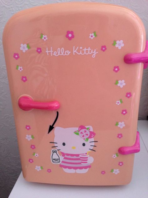 Hello kitty mini fridge... Sanrio Mini Fridge, Hello Kitty Fridge, Hello Kitty Mini Fridge, Mini Frigerator, Kawaii Mini Fridge, Pink Mini Fridge, Mini Fridge In Bedroom, Hello Kitty Appliances, Sesame Street Coloring Pages