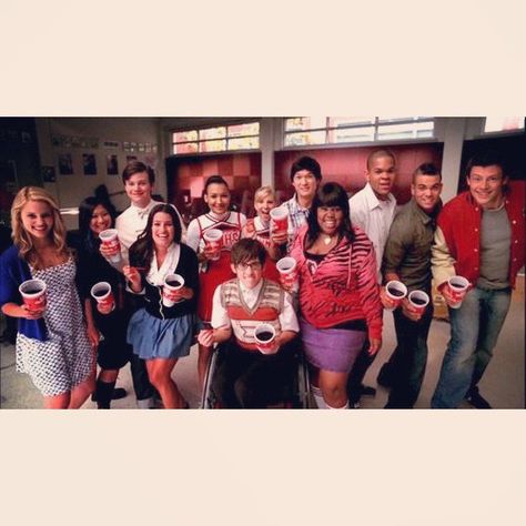 Pin for Later: How the Glee Cast Said Goodbye on Social Media Amber Riley "Goodbye Glee," Riley said on Instagram. "Here is one last slushy for the road!" Glee Season 1, Finn Glee, Samuel Larsen, Amber Riley, Kevin Mchale, Glee Fashion, Glee Club, Naya Rivera, Cory Monteith