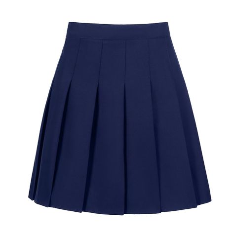 PRICES MAY VARY. Feature:The women navy blue tennis skirts features one side zipper, shorts in the same color as pleated skirts, with an elastic design at the back. Material:The navy blue womens novelty pleated skirts is made of Polyester and Rayon.It is soft and comfortable, and is also very easy to wear. Match: The womens athletic navy blue pleated skirt is paired with shorts without worrying about sports. It is paired with basic shirts, collar shirts, sweaters, baseball suits, stockings, swea