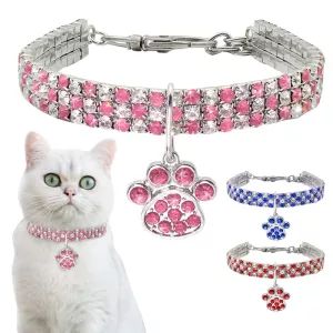 Pet Accessories-Pet Accessories Manufacturers, Suppliers and Exporters on Alibaba.comPet Collars & Leashes(Old) Cat Footprint, Diamond Cat, Small Dog Collar, Puppy Collars, Dog Necklace, Small Puppies, Cat Necklace, Cat Supplies, Pet Necklace