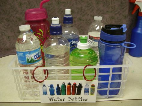 Hydration Station maybe? Water Bottles | Mrs. Meacham's Classroom Snapshots Kindergarten Organization, Teaching Crafts, Water Bottle Storage, Hydration Station, Classroom Makeover, Class Organization, Organization And Management, Education Organization, Primary Students