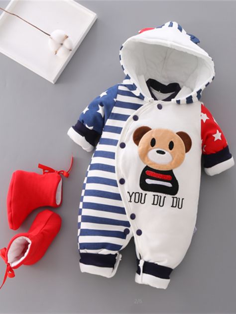 Baby Winter Romper, Perlengkapan Bayi Diy, Worried Kids, Jumpsuit Winter, Winter Romper, Winter Newborn, Kids Climbing, Newborn Romper, Baby Jumpsuit