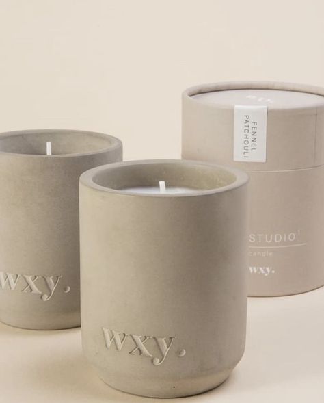 Minimalist Candle Packaging, Unique Candle Vessels, Candle Decoration Ideas, Candle Box Design, Tropical Candles, Candle Packaging Design, Minimal Candles, Soya Mumu, Candle Decoration