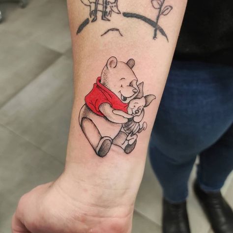 101 Amazing Winnie The Pooh Tattoo Designs You Need To See! - Outsons Piglet Tattoo, Eeyore Tattoo, Winnie The Pooh Tattoo, Pooh Tattoo, Winnie The Pooh Tattoos, Sagittarius Tattoo Designs, Cute Ankle Tattoos, Chicken Tattoo, Sagittarius Tattoo