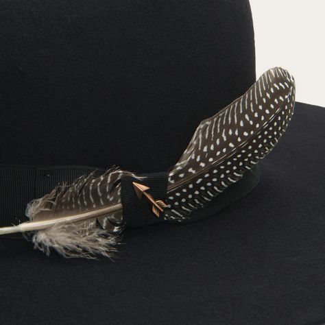 The Rapture | Stetson The Rapture, Pheasant Feather, Casual Bottoms, Denim Boots, Wide Trousers, Hat Design, Thigh Boot, Shirt Dress Casual, Felt Hat