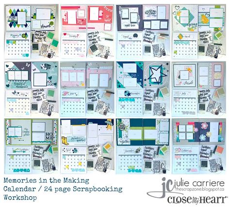 The Scrap Zone Scrapbook Calendar Ideas, Scrapbook Calendar Layouts, Where It All Started Scrapbook, Ctmh Four Seasons Summer, Ctmh Change Of Scenery, Ctmh For Always Layouts, Scrapbook Calendar, Heart Scrapbook, Ctmh Now And Forever