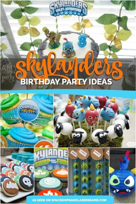 Skylanders Birthday Party Ideas Skylanders Birthday Cake, Skylanders Birthday Party, Skylanders Birthday, Skylanders Party, Slumber Party Games, Ninja Turtle Birthday, Carnival Birthday Parties, 10th Birthday Parties, Let The Good Times Roll