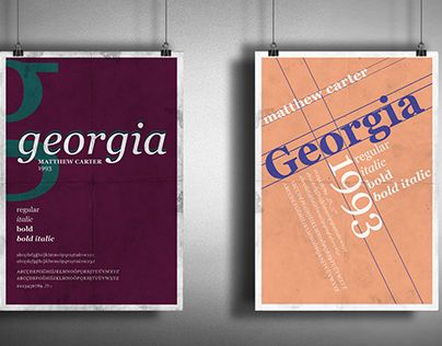 Georgia Font, Matthew Carter, Alphabet Posters, Posters Design, Poster Fonts, Font Alphabet, Typographic Poster, Alphabet Poster, Fonts Alphabet