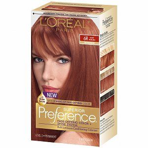 light auburn Loreal Preference, Auburn Red Hair Color, Light Auburn Hair Color, Ash Blonde Hair Dye, Brunette Hair Color With Highlights, Light Auburn Hair, Light Auburn, At Home Hair Color, Hair Color Auburn