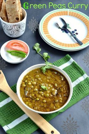 Peas Recipe Indian, Green Peas Curry, Green Peas Recipes, Veg Recipes Of India, Indian Veg Recipes, Veg Curry, North Indian Recipes, Veg Dishes, Vegetarian Salads