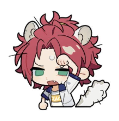 Enstars Wechat, Wechat Sticker, Mao Isara, Star Emoji, Rythm Game, Story Games, Chibi Drawings, Cute Little Drawings, Star Stickers