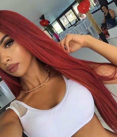 Frontal Hairstyles, Long Red Hair, Pinterest Hair, Burgundy Hair, Red Hair Color, Long Red, Grunge Hair, Hair Pin, Gorgeous Hair