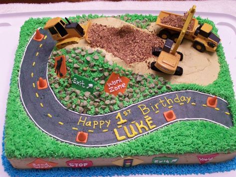 Dump Truck Cakes, Digger Cake, Construction Birthday Cake, Construction Theme Birthday, Construction Cake, Truck Cake, 3 Birthday, Truck Cakes, Construction Birthday Party