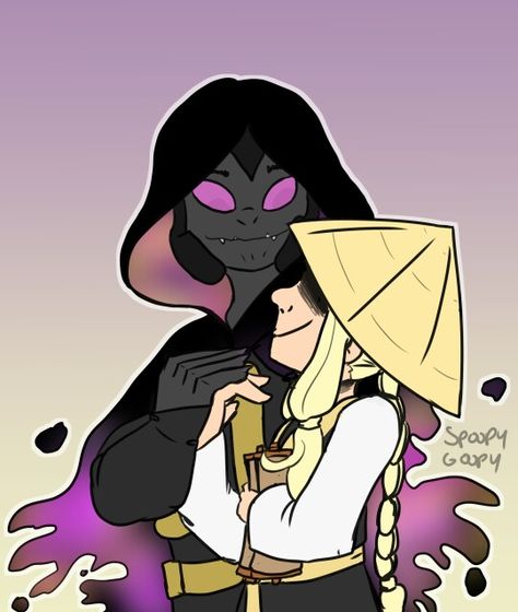 First Spinjitzu Master and the Overlord #Ninjago <<<<< WHY IS THIS A SHIPPING The First Spinjitzu Master, First Spinjitzu Master Fanart, Ninjago First Spinjitzu Master, Ninjago Overlord Fanart, Overlord Ninjago, Ninja Lego, Lego Ninjago Nya, Ninjago Anime, Ninjago Nya