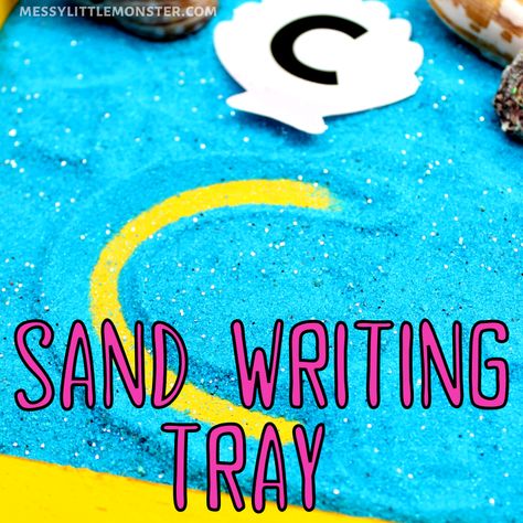 Diy Sand Tray Writing, Playdate Activities, Rainbow Playdough, Sensory Play Toddlers, Sand Writing, Forest School Activities, Sand Tray, Penguin Coloring Pages, Science Experiments For Preschoolers