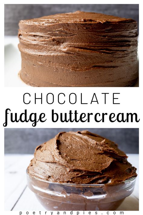 Chocolate Marshmallow Fluff Frosting, Fudge Buttercream Frosting, Fudgy Frosting, Ganache Buttercream, Marshmallow Buttercream, Frosting Recipes Easy, Chocolate Fudge Frosting, Chocolate Frosting Recipes, Cake Frosting Recipe