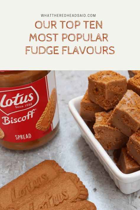 Our Top Ten Most Popular Fudge Flavours - What the Redhead said Slow Cooker Fudge, Baileys Fudge, Cookies And Cream Fudge, Cookie Dough Fudge, Pumpkin Fudge, Walnut Fudge, Fudge Flavors, White Chocolate Fudge, Chocolate Peanut Butter Fudge