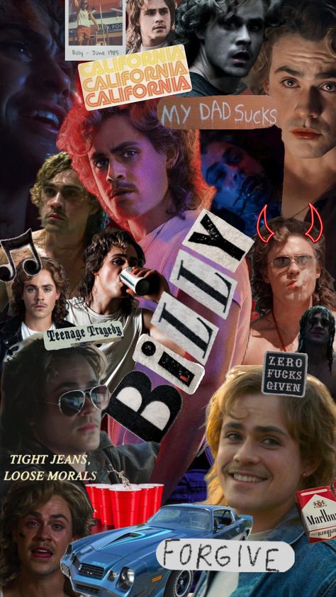 #billy #billyhargrove #strangerthings #prettyboy Billy Hargrove, Stranger Things, Collage