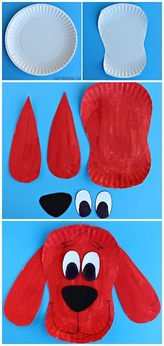 Paper Plate Clifford Craft for Kids - The Big Red Dog Art Project | CraftyMorning.com #paperplatecrafts #cliffordcrafts #dogcrafts #creativecrafts #crafts #funcrafts #kidcrafts #diycrafts Dog Art Projects, Paper Plate Art, Kraftangan Prasekolah, Dog Craft, Preschool Projects, Dog Red, Daycare Crafts, Paper Plate Crafts, Plate Crafts