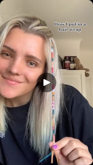 250K views · 7.4K reactions | a little hair wrap tutorial from last year 🫧

#friendshipbracelet #friendshipbracelets #braceletbook #braceletpattern #braceletbookpattern #handmade #handmadebracelet #handmadebracelets #handmadejewelry #handmadejewellery #handmadewithlove #smallbusiness #smallbusinessowner #smallbusinessuk #jewellery #jewelry #beachjewellery #beachjewelry #spudstyle #hairwraps | Kit 🌊🪸🫧🐋 (UK based 🇬🇧) | spudstyle_ · Original audio Hair Wrap Tutorial, Wrap Tutorial, Small Business Uk, Hair Wraps, Easy Hair, Beach Jewelry, Bracelet Patterns, Handmade Bracelets, Easy Hairstyles