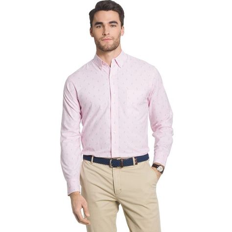 Men's IZOD Newport Classic-Fit Oxford Poplin Button-Down Shirt ($27) ❤ liked on Polyvore featuring men's fashion, men's clothing, men's shirts, men's casual shirts, med pink, mens button down shirts, mens long sleeve shirts, mens long sleeve button down shirts and mens long sleeve casual shirts Mens Button Down Shirts, Pink Shirt Men, Mens Long Sleeve Shirts, Pants Male, Men's Casual Shirts, Guest Attire, Men's Button Down Shirt, Brown Pants, Wedding Plans