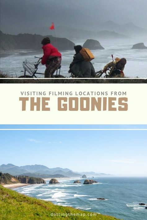 The Goonies Edit, St Helens Oregon, Goonies Beach Oregon, Goonies Behind The Scenes, Goonies Movie Poster, Goonies Map, Goonies Filming Locations, Oregon Coast Vacation, Astoria Oregon