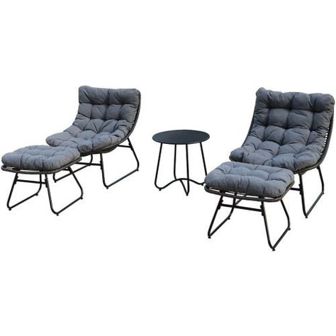 Right now at Big Lots, you can get this Nicole Miller Gray All-Weather Wicker 5-Piece Cushioned Patio Chat Set for only $299.99 (reg. $499.99). You save 40% off the retail price for this patio furniture set. Add extra for shipping. We could not find this patio set for less online. The Nicole Miller Patio Chat […] The post Nicole Miller 5-Piece Cushioned Wicker Patio Chat Set first appeared on Frugal Buzz. Small Outdoor Sitting Area, Comfy Patio Furniture, Big Lots Patio Furniture, Outdoor Sitting, Outdoor Sitting Area, Foot Rest Ottoman, Chair With Ottoman, Backyard Furniture, Patio Furniture Set