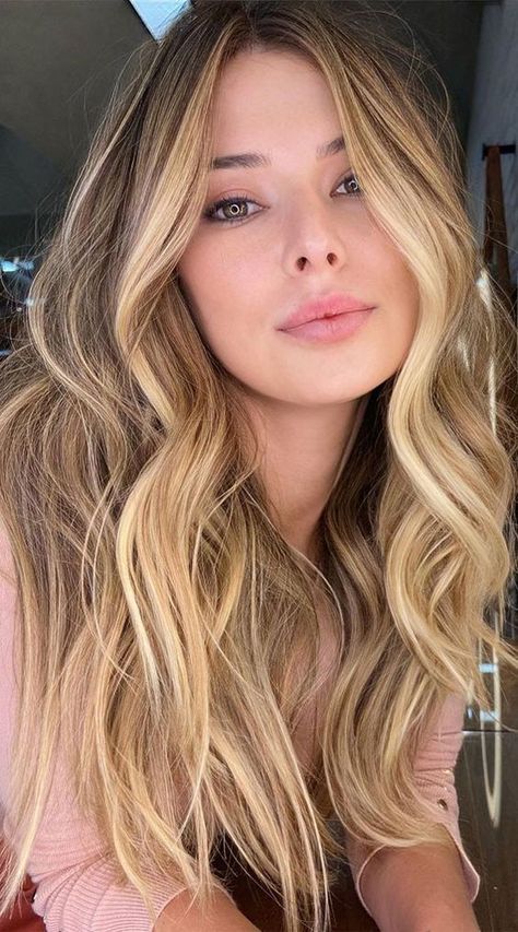 Dirty Blonde Hair Ideas, Blonde Hair For Hazel Eyes, Vanilla Blonde, Bonded Hair Extensions, Hair Extensions Clip, Extensions Clip In, Blonde Hair With Bangs, Beautiful Blonde Hair, Dirty Blonde Hair