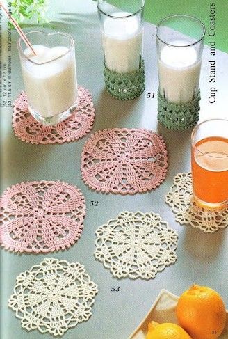 Art Au Crochet, Virkning Diagram, Crochet Coasters Free Pattern, Confection Au Crochet, Crochet Coaster Pattern, Pola Amigurumi, Small Crochet, Crochet Kitchen, Crochet Doily Patterns