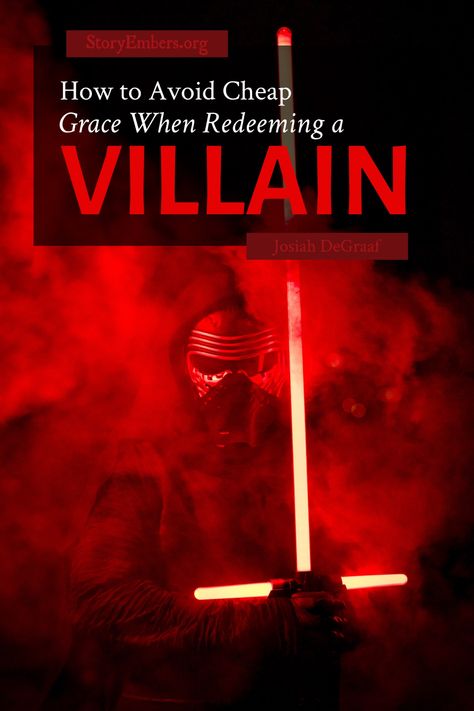 How to Avoid Cheap Grace When Redeeming a Villain - Story Embers Redemption Arc Writing, Villainous Characters, Writing Villains, Redemption Arc, Writing Genres, Writing Articles, Orson Scott Card, Writing Fiction, Writing Inspiration Tips