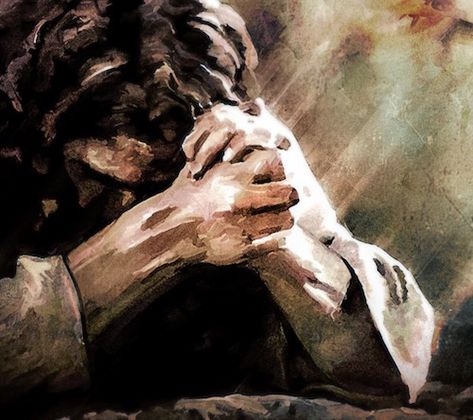 Lds Artwork, Agony In The Garden, Mormon Art, Garden Of Gethsemane, Art Humor, Resurrection Sunday, Jesus Christ Artwork, Pictures Of Christ, Jesus Praying