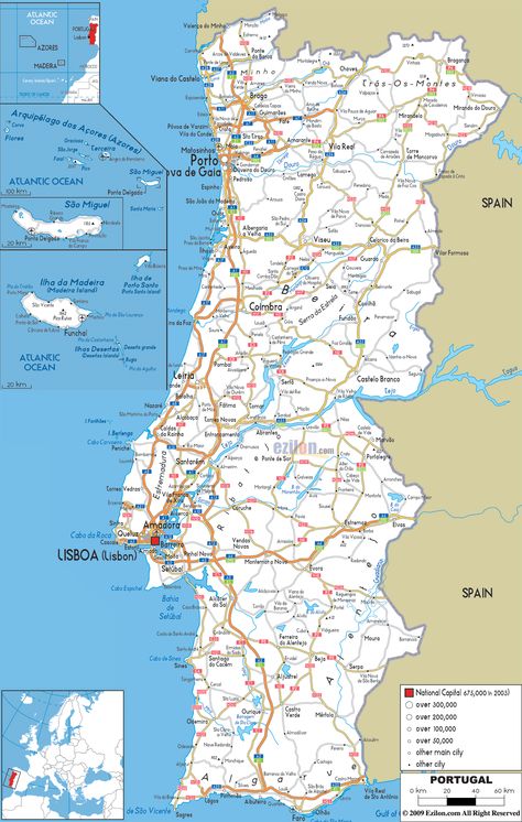 Detailed Clear Large Road Map of Portugal - Ezilon Maps Map Of Portugal, Transport Map, Portugal Cities, Portugal Map, European Map, Teaching Geography, Geography Lessons, Spain Portugal, Backyard Kitchen