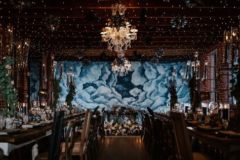 Safiya Nygaard, Halloween Wedding Reception, Carondelet House Wedding, Night Sky Wedding, Pirate Wedding, White Wedding Decorations, Starry Night Wedding, Celestial Wedding, Groom Looks