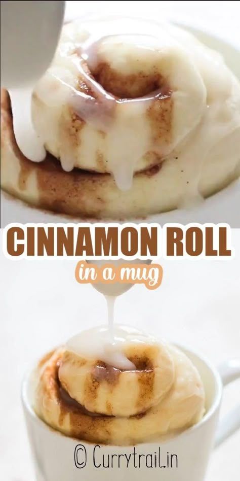 Mug Cake Microwave Cinnamon, Cinnamon Roll In A Cup Recipe, Mug Cakes Cinnamon Roll, Cinnamon Roll In Mug, 1 Minute Cinnamon Roll In A Mug, Cinnamon Roll In A Cup, Cinnamon Bun In A Mug, 1 Cinnamon Roll Recipe, One Cinnamon Roll Recipe