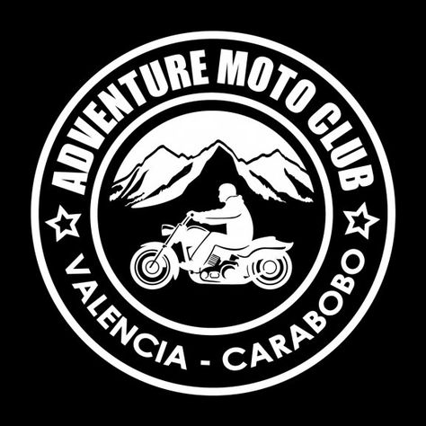 Logo of Adventure Moto Club Football Logo Maker, Moto Logo, Motorcycle Logo, Soccer Logo, Football Icon, Brand Logos, Club Logo, Custom Football, Football Logo