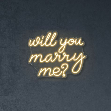 Make your proposal unforgettable with our "Will You Marry Me" LED neon sign. This stunning sign is perfect for creating a romantic atmosphere and setting the mood for your special moment. The bright and vibrant LED lights will illuminate your message and make it impossible to miss. Our signs are made with high-quality materials and are designed to last for years to come. Whether you're planning a surprise proposal or a romantic evening at home, our "Will You Marry Me" sign is the perfect addition to your special occasion. Order now and make your proposal one to remember! Romantic Evening At Home, Marry Me Sign, Prayer For Husband, Neon Signs Quotes, Love Neon Sign, Restaurant Signs, Retro Sign, Surprise Proposal, Hair And Beauty Salon