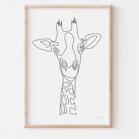 Giraffe Line Art, Giraffe Line Drawing, One Line Giraffe, Mailbox Design, Eyeliner Styles, Line Work Tattoo, Line Tattoos, Artist On Instagram, Childrens Room