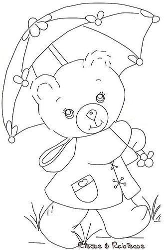 Baby Embroidery, Pola Sulam, A Teddy Bear, Digi Stamps, Art Drawings For Kids, Applique Patterns, Coloring Book Pages, Coloring Pictures, Digital Stamps