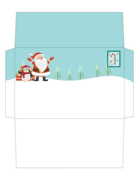 Christmas Envelope Template, Free Printable Envelopes, Animal Illustration Kids, Christmas Envelope, Holiday Envelopes, Diy Valentines Cards, Foldable Card, Cute Envelopes, Christmas Envelopes