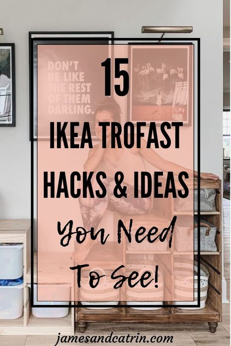 #hacks #furnitureideas Trofast Laundry Room, Trofast Wardrobe Hack, Trofast Mudroom, Trofast Storage Hack, Diy Trofast Storage, Trofast With Doors, Trofast Bin Hack, Ikea Trofast Makeover, Trofast Doors Ikea Hacks