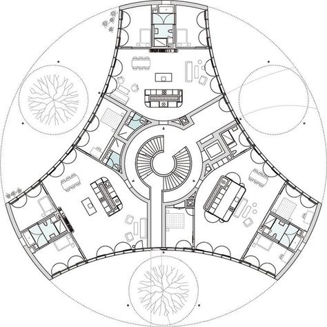 Restaurant Building, Round House Plans, Circular Buildings, Architecture Blueprints, Concept Models Architecture, Hotel Plan, Conceptual Architecture, Architecture Concept Diagram, Architectural Floor Plans