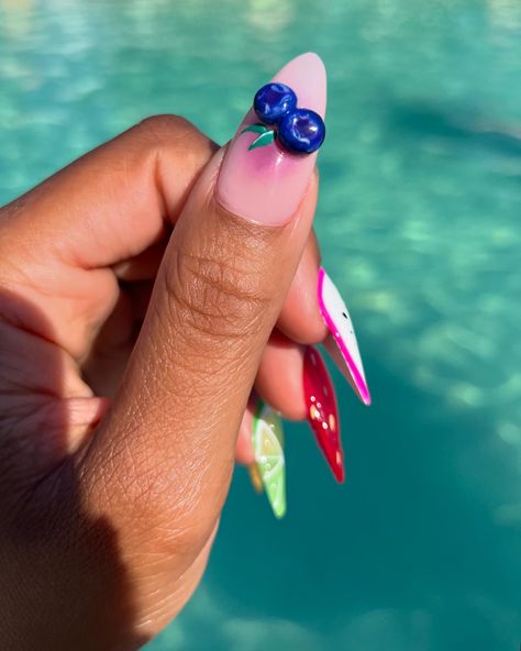 🫐 Thumb Appreciation 🫐 I need to start taking more thumb 📷 #acrylicnails #gelxnails #gelxtension #gelxnailtech #orlandofl #orlandonails #orlandonailtech #orlandobraids #fruitsalad #fruitnails #veganrecipes #fruitnailart #blueberries #3dblueberry #3dnailart 3d Fruit Nails, Fruit Nail Design, Pie Nails, Blueberry Nails, Cake Nails, Fruit Nail Designs, Fruit Nails, Fruit Nail, Fruit Nail Art